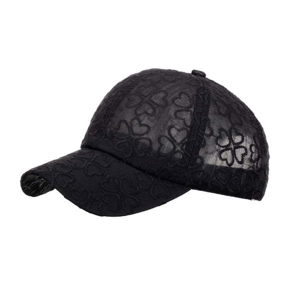 Baseball Cap Hats for Women Love Embroidered Washed Vintage Curved Couple Sun Visor Hat