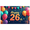 180X110cm, variant on LUUFILx Colorful Happy Birthday Banner 26th Celebration with Balloons and Confetti for Party Decor Photo Booth Backdrop Background Decoration Event Supplies