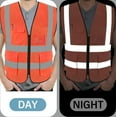 thumbnail image 4 of GHSDFBB High Visibility Safety Vest Mesh Reflective Work Vests for Men Women with Pockets and Zipper Meets ANSI/ISEA Standards, 4 of 7