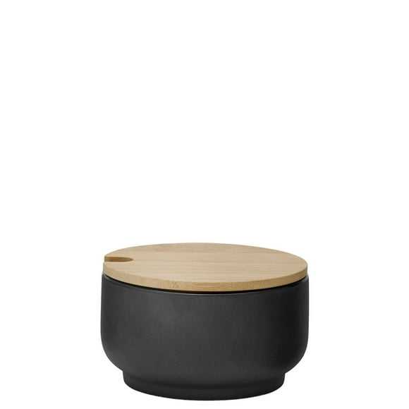 Stelton Theo Bol à Sucre, Pierre, Noir, 9 x 9 x 5 cm