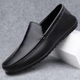 thumbnail image 3 of Pure White Slip-On Hand Stitched Casual Driving Loafers, 3 of 8