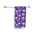 thumbnail image 3 of KLL Skull rainbow color Ultra Absorbent & Soft Hand Towels for Bath, Hand, Face, Gym and Spa-27.5x16in, 3 of 7