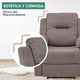 thumbnail image 2 of Sillón Reclinable Eléctrico de Tela Cosmobel Cloe, 2 of 5