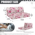 thumbnail image 7 of Aplkyhs Pink Flower RV Dinette Cushions Comfortable RV Dinette Cushion Covers for Women Couch Cushion Covers Universal Loveseat Sofa Chair Cover Furniture Protector Camper Must Haves, 7 of 7