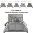 thumbnail image 6 of Lanco Courtney Solid 7-Piece Comforter Set, Grey, King, 100% Polyester Fill, 6 of 6