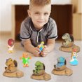 thumbnail image 2 of Juguete de simulación de dinosaurio, modelo de dinosaurio, bebé, con 4 minifiguras, 2 of 5