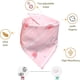 thumbnail image 3 of Paquete de 5 baberos bandana de algodón orgánico en colores pastel para bebés, colores sólidos para niños y niñas, 3 of 5