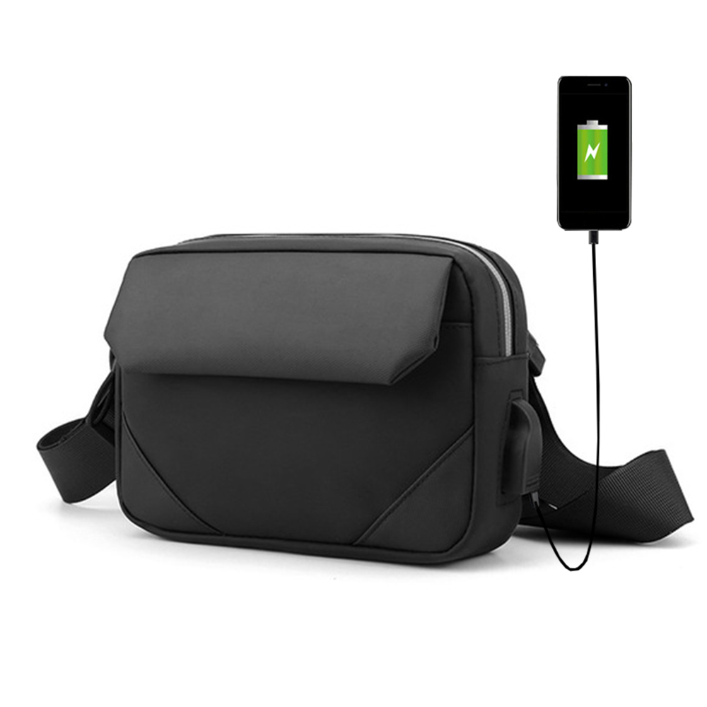 Sac Bandoulière Homme VARLIVOO - Sac Poitrine Ultra-Léger Imperméable - Idéal Sport, Travail, Voyage