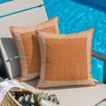 thumbnail image 5 of Orange Geometric Pillow Covers 26x26 Inch, White Greek Key Design Burlap Modern Art Linen Pillowcase with Invisible Zipper, Decorative Throw Pillow Covers Cushion Case for Couch Sofa Bed Living Room, 5 of 9