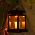 thumbnail image 1 of Luz solar Llama intermitente Linterna solar de metal Linterna decorativa para colgar al aire libre Paraguas solar resistente al agua para trabajo pesado Iluminación para jardín Patio Patio, Feliz Sencillez, 1 of 3