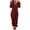 Wine, variant on Womens Cute Ear One Piece Pajamas Adult Long Sleeve Fleece Onesie Winter Warm Sherpa Romper Zipper Playsuit Loungewear