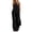 Black, variant on Women's Sleeveless Ruffle Hem Top and Wide Leg Pants Set, 2 Piece Casual Outfit