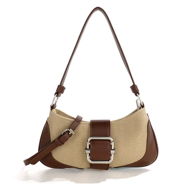 Bolso bandolera para mujer, bolso de hombro para mujer, bolso de lona tipo bandolera, bolso de mano pequeño Y2K, bolso de noche con asa superior para la axila 2023