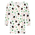 thumbnail image 6 of felwors St Patricks Day Shirt Women Plus Size Funny 3/4 Sleeve Cute Saints Tops Shamrock Shirts Lucky Irish Shamrocks Outfit (Orange, L), 6 of 6