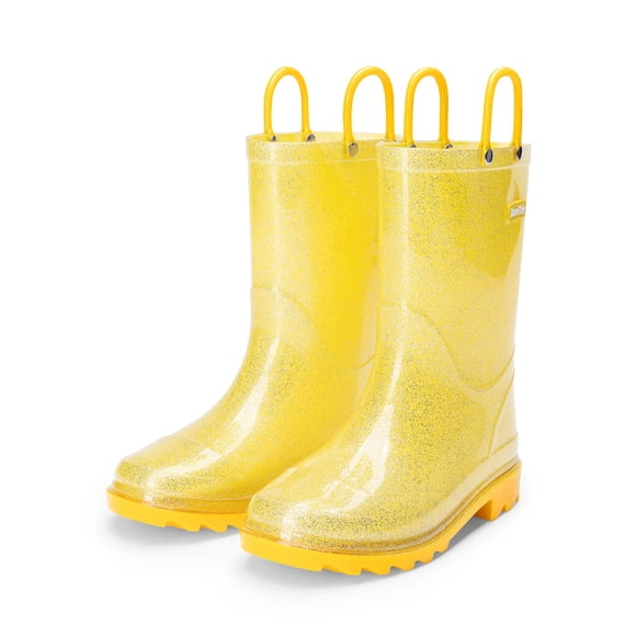 Botas de lluvia impermeables para niños DREAM PAIRS Talla 11 Amarillas