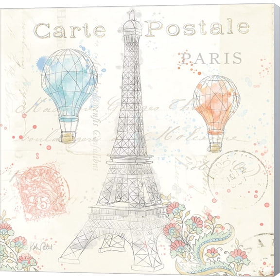 Lighthearted in Paris V by Katie Pertiet, Canvas Wall Art