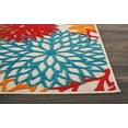 thumbnail image 2 of Nourison Aloha Indoor/Outdoor Tropical Floral Green 2'3" x 8' Area Rug, (8' Runner), 2 of 5