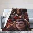 thumbnail image 2 of Scarlet Witch Throw Blanket Soft Lightweight Cozy Plush Flannel Bed Blanket Fuzzy Fluffy Fleece Blankets for Bedroom Living Room Couch Office 40"X30", 2 of 8