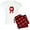 With Red Plaid Pant, variant on CafePress - A Product Of Ohio Pajamas - Women's Short Sleeve Print T-Shirt and Pants Light Cotton Pajama Set