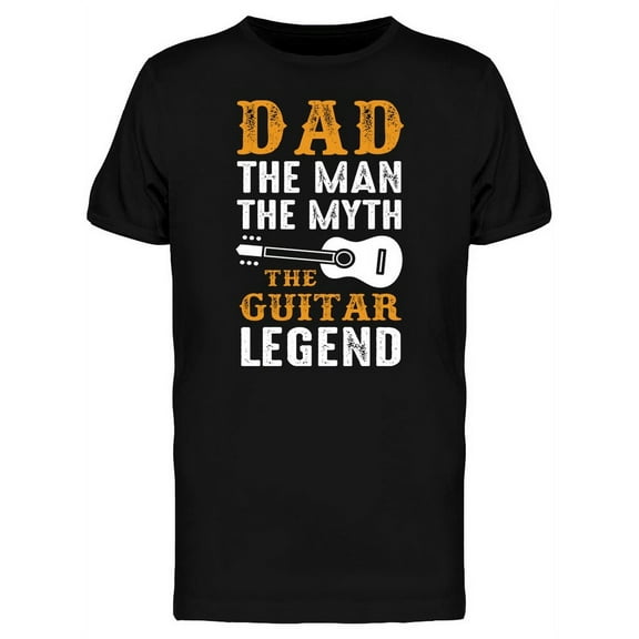 Dad The Man The Myth Guitar Tee Men's -Image by Shutterstock