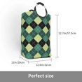 thumbnail image 2 of Salouo Green Squares for Dirty Clothes Hamper,Extra Large Hamper Basket Bin 1-Pack Big Laundry Baskets with Handles Laundry Hampers Fits for Bedroom & Living Room, 2 of 5