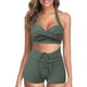 thumbnail image 3 of Conjunto de Bikini Bandeau Sexy para mujer, traje de baño brasileño con Tanga y diamantes de imitación de lujo con relleno de realce, color negro, 2025, 3 of 5