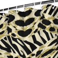 thumbnail image 3 of Zebra and Leopard Print Pattern Shower Curtain 84"x72" ,Bathroom Decorative Shower Curtains Set with 12 Hooks,Modern Waterproof Washable Shower Curtain, 3 of 6
