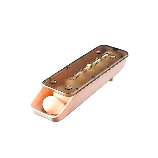 fastboy Panier de Rangement Boîte à Œufs Auto-Roulante Multicolore Finition Soignée Gadget de Cuisine Grande Capacité Conteneur à Œufs Empilable Rose