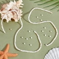 thumbnail image 4 of 2 Strands Natural Freshwater Shell Beads Strands Round Seashell color 4mm Hole: 0.6mm about 92pcs/strand 14.96 inch(38cm), 4 of 5