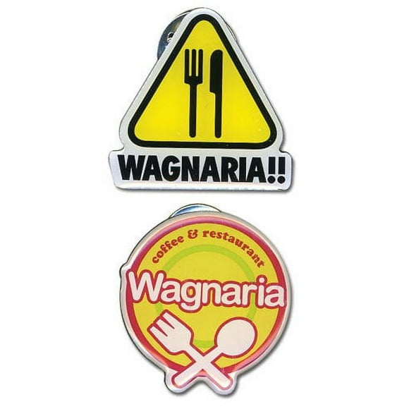 Jeu de Broches - Wagnaria!! - Nouveau Logo en Métal (Lot de 2) Anime sous Licence ge50025
