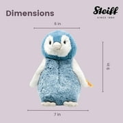 Steiff Paule Penguin 9 Blue, Soft Cuddly Friends Premium Plush Stuffed Animal, Plushy Toy for Girls Boys and Kids, 063930
