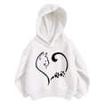 thumbnail image 4 of Shadoumai Toddler Girl Hoodies Printed Pattern Long Sleeve Hoodie Pullover Tops with Pocket Cute Warmth Kids Clothes Girls' Fashion Hoodies & Sweatshirts, 4 of 4