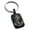 Black, variant on Stainless Steel Mariner Nautical Anchor Engraved Small Rectangle Dog Tag Charm Keychain Keyring