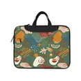 thumbnail image 2 of YFYANG 15.6 inch Universal Laptop Bag Oxford Cloth Laptop Sleeve, Multi-functional Green Vintage Abstract Graffiti Notebook Computer Messenger Bag Handbag, 2 of 8