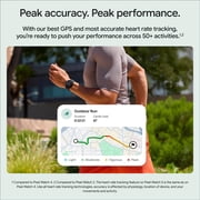 Google Pixel Watch 5 (41mm) Wi-Fi - Android Smartwatch with Domed Display, Comprehensive Health and Fitness Tracking, and Help from Gemini - Satin Pyrite Aluminum Case / Olive Active Band (2nd gen)