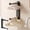 Black, variant on Retractable Clothes Hanger Organizer, Drill Free Wall Mounted Rack Expands from 4.6 to 7.7 Inch for Balcony Laundry Wardrobe, 10.4x2.2x7.7 Inch