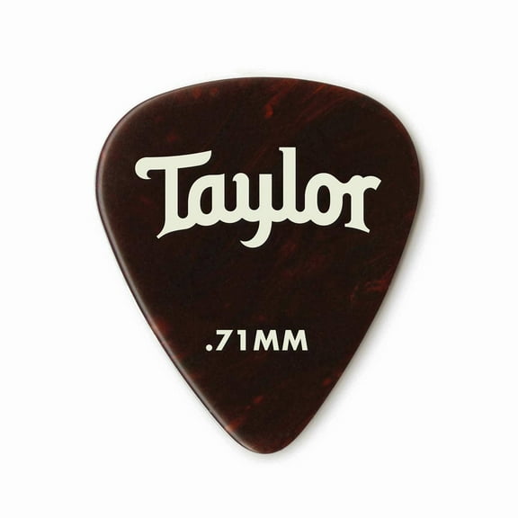 Taylor Celluloid 351 Guitar Picks in Classic Shell .71mm 12-Pack