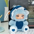 thumbnail image 6 of WhimsyHive Small Cartoon Plush Doll Keychain Pendant - Adorable Stuffed Animal Toy for Children, Soft and Cuddly, Perfect Birthday or Graduation Gift,Blue, 6 of 6
