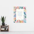 thumbnail image 4 of Conquer The Angry Buddhist Mindfulness Quote Floral Buddha Meditation Enlightenment Vihara Extra Large XL Wall Art Poster Print, 4 of 5
