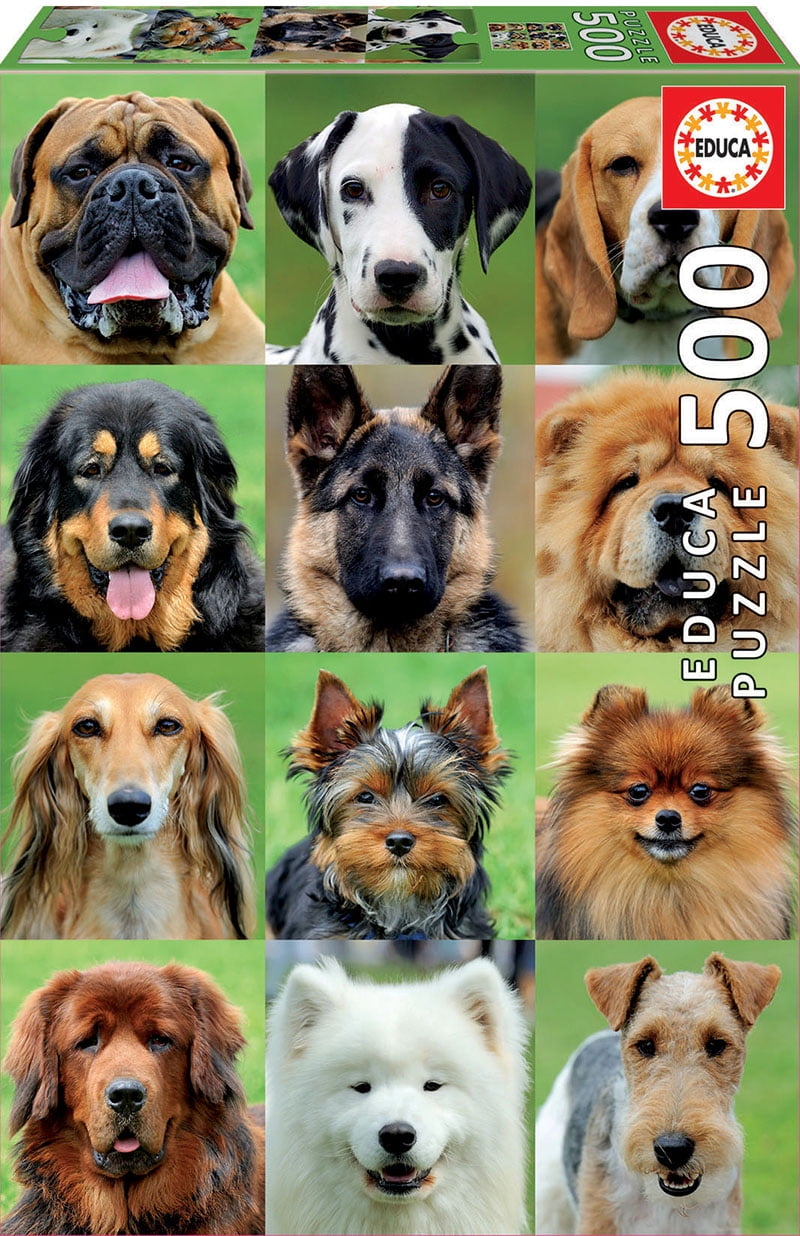 Educa Dogs Collage 500 Piece Animals & Wildlife Jigsaw ...