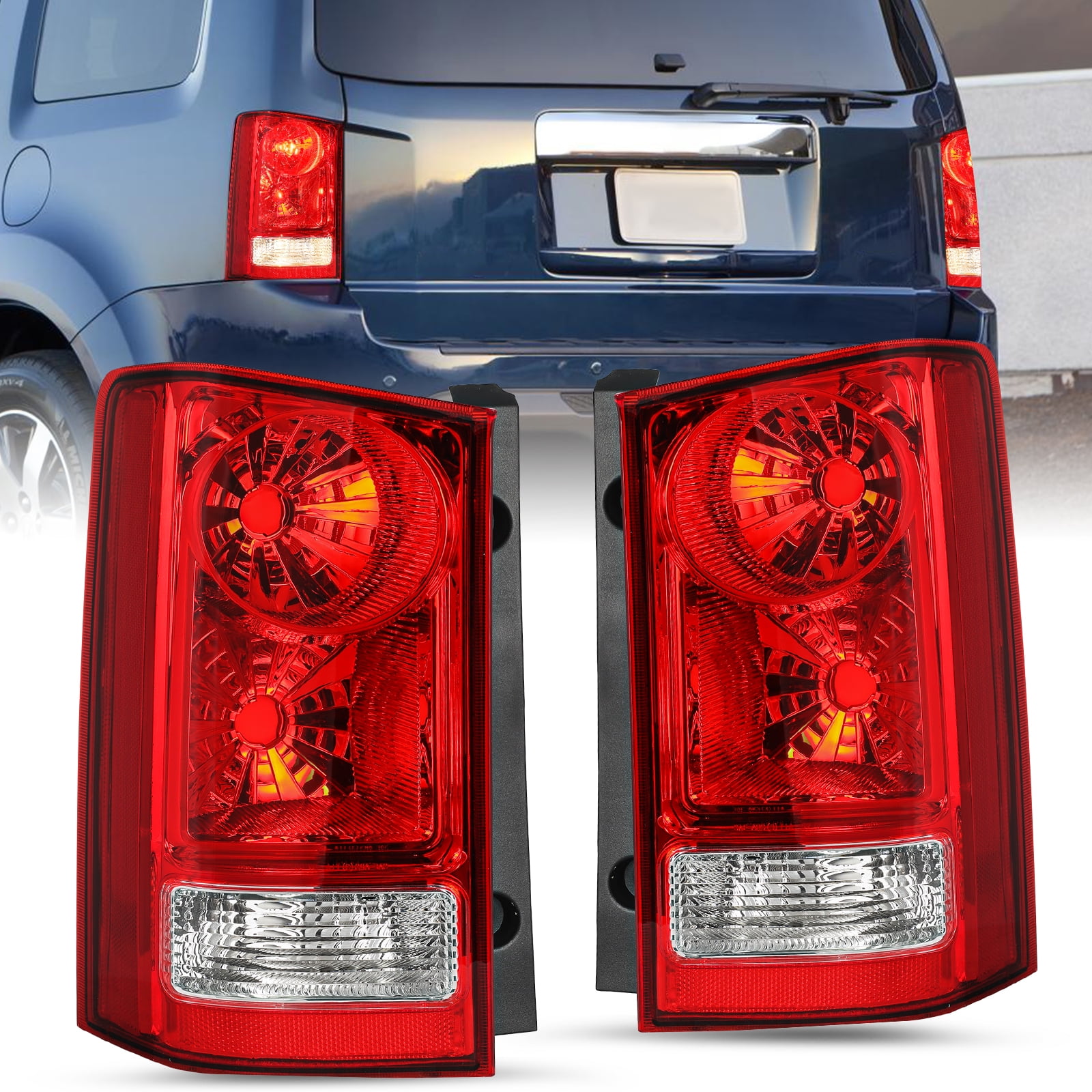 For 2009-2015 Honda Pilot Factory Tail Lights Assembly Rear Brake Taillamps L+R