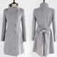 thumbnail image 3 of Minnieouse Mujer frío Otoño Invierno abrigo a prueba de viento con bolsillos ropa de moda regalos disfraz actividad Casual Abrigos y chamarras Gris, 3 of 6