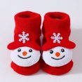 thumbnail image 2 of FYDUU Christmas Fuzzy Socks Kids Baby Girls Boys Christmas Socks With Grips Cute Non- Socks Thick Warm Floor Socks Santa Knit Socks Cute Toddler Socks, 2 of 4