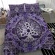 thumbnail image 5 of Juego de Cama Vikingo Árbol de la Vida con Triquetra Amatista y Plata Juego de Cama, 5 of 5