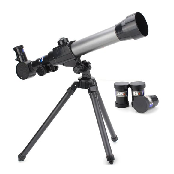 Nouvelle Arrivée 2021 Télescope Astronomique Réfractif avec Trépied Levier Ajustable Zoom 40X Réfracteur Monoculaire Portée Jouet Éducatif pour Enfants