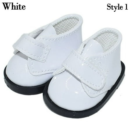 

2 Styles DIY New For 1/6BJD Dolls Clothes Accessories 20cm Doll Shoes Fashion Princess Shoes Casual Wear Shoes WHITE STYLE 1