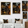 thumbnail image 4 of Designart "Street Style Urban Motorbike I" Motorcycle Floater Framed Canvas Prints, 4 of 5
