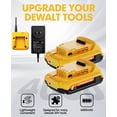 thumbnail image 6 of 2 Pack 4.0Ah Replacement Battery and Charger for Dewalt 20V Max Batteries DCB200 DCB205-2 DCB206 DCB204 DCB203 DCB208 Compatible with Dewalt 20V Cordless Power Tools with Charger, 6 of 7