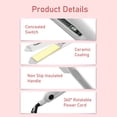 thumbnail image 3 of Plancha para peinar el cabello enchufe estadounidense 100-240 V pantalla LED resistente al agua 5 engranajes plancha plana de cerámica para cabello ajustable para salón de ANGGREK Otros, 3 of 8