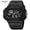 Black, variant on SKMEI Digital Watch for Men and Women Lightweight TPU Band Outdoor Sport with EL Backlight Stopwatch Alarm 3 Time Display Modes